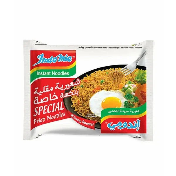 Indomie Special Instant Fried Noodles with Seasoning Powder and Sauce - 85 g Pack of 10