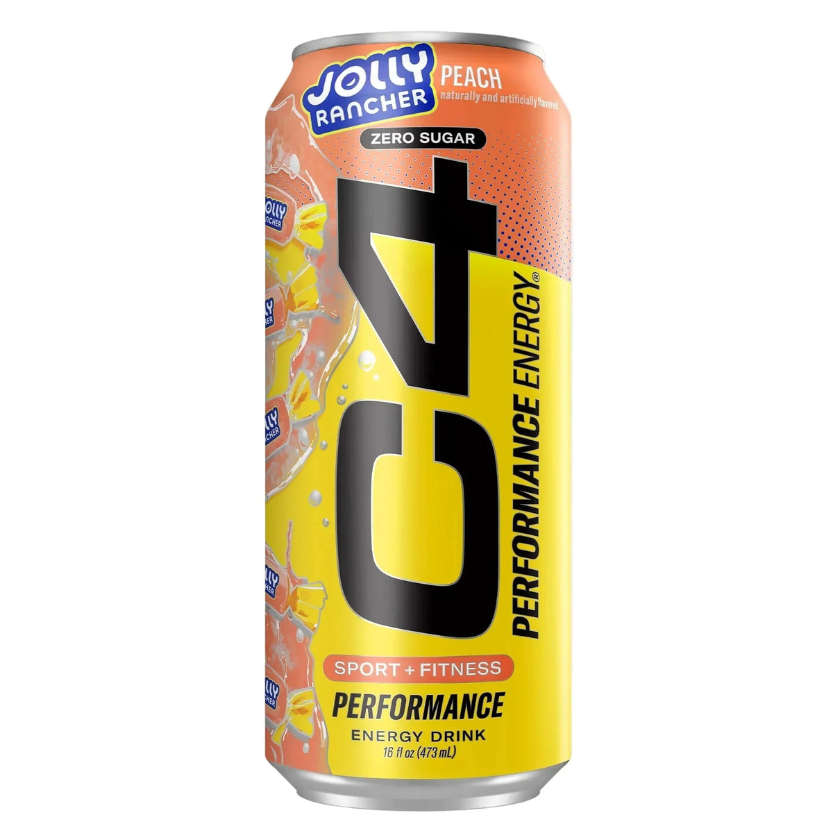 C4 Performance Energy, Jolly Rancher Peach 473ml
