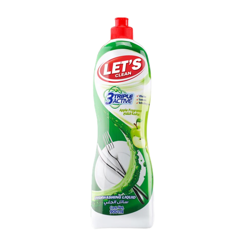 Let's Clean Dishwashing Liquid Apple 900ml