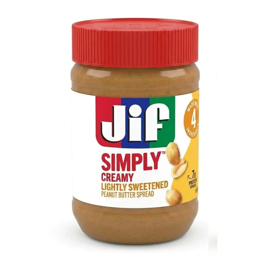 Jif Simply Creamy Lightly Sweetened Peanut Butter Spread 425g | Welaza