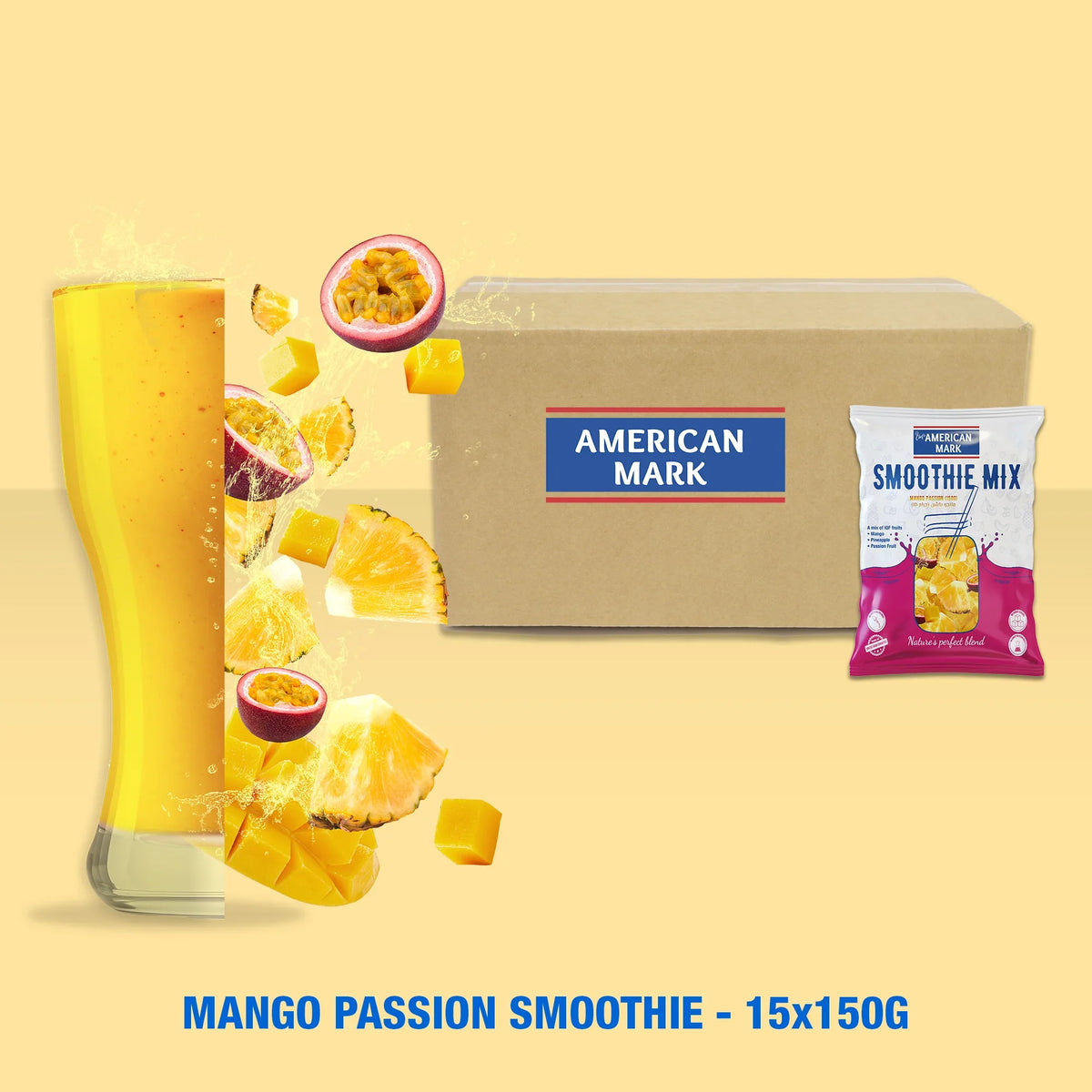 Mango Passion Smoothie Mix - 15x150g