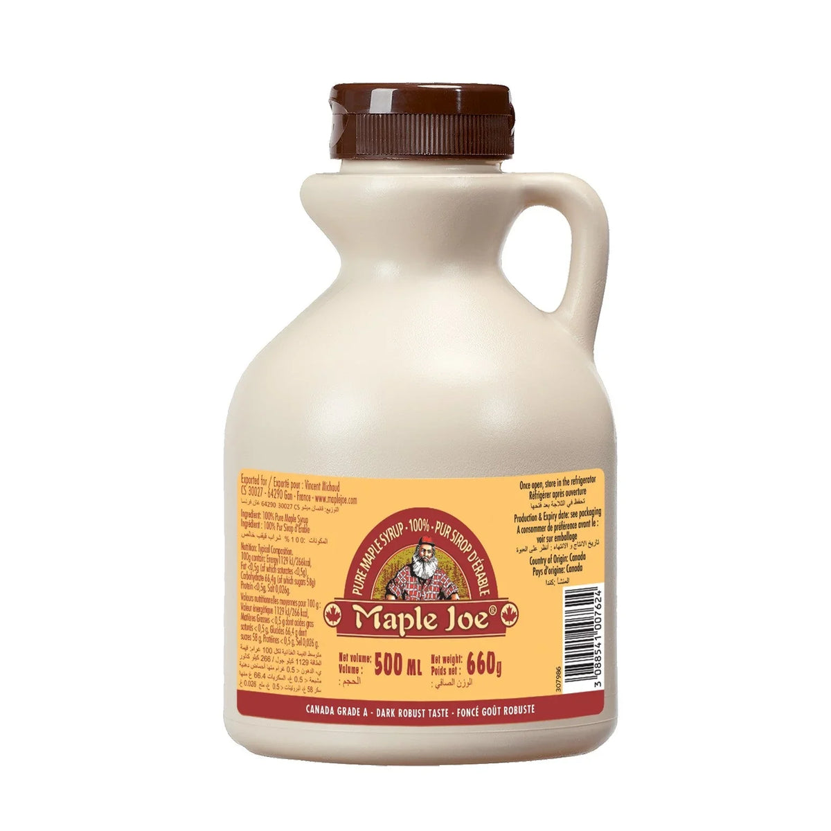 Maple Joe Syrup Plastic Jar