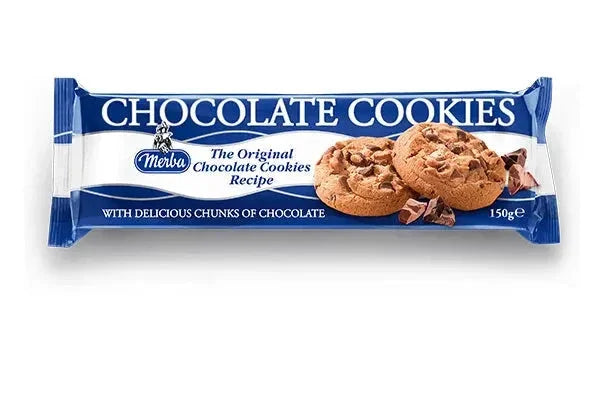Merba Chocolate Cookies 25% Chocolate 150g