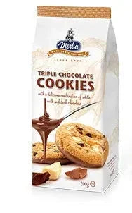 Merba Patisserie Triple Chocolate Cookies 200g