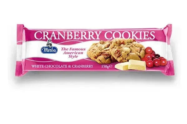 Merba White Chocolate Cranberry Cookies 150g