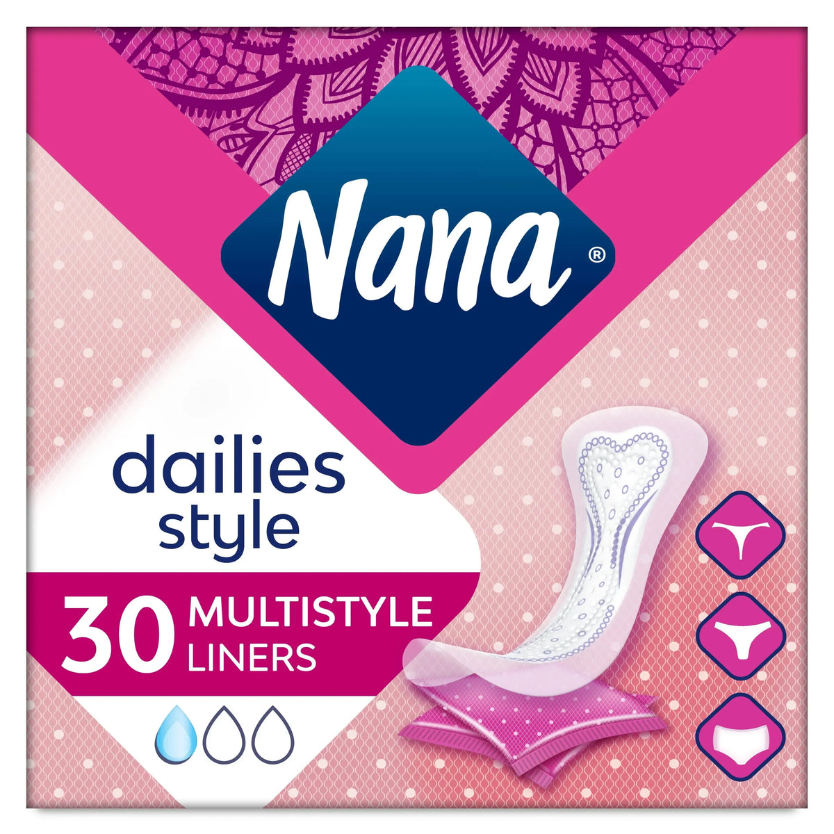 Nana Panty Liners Multistyle Individually Wrapped (30pcs)