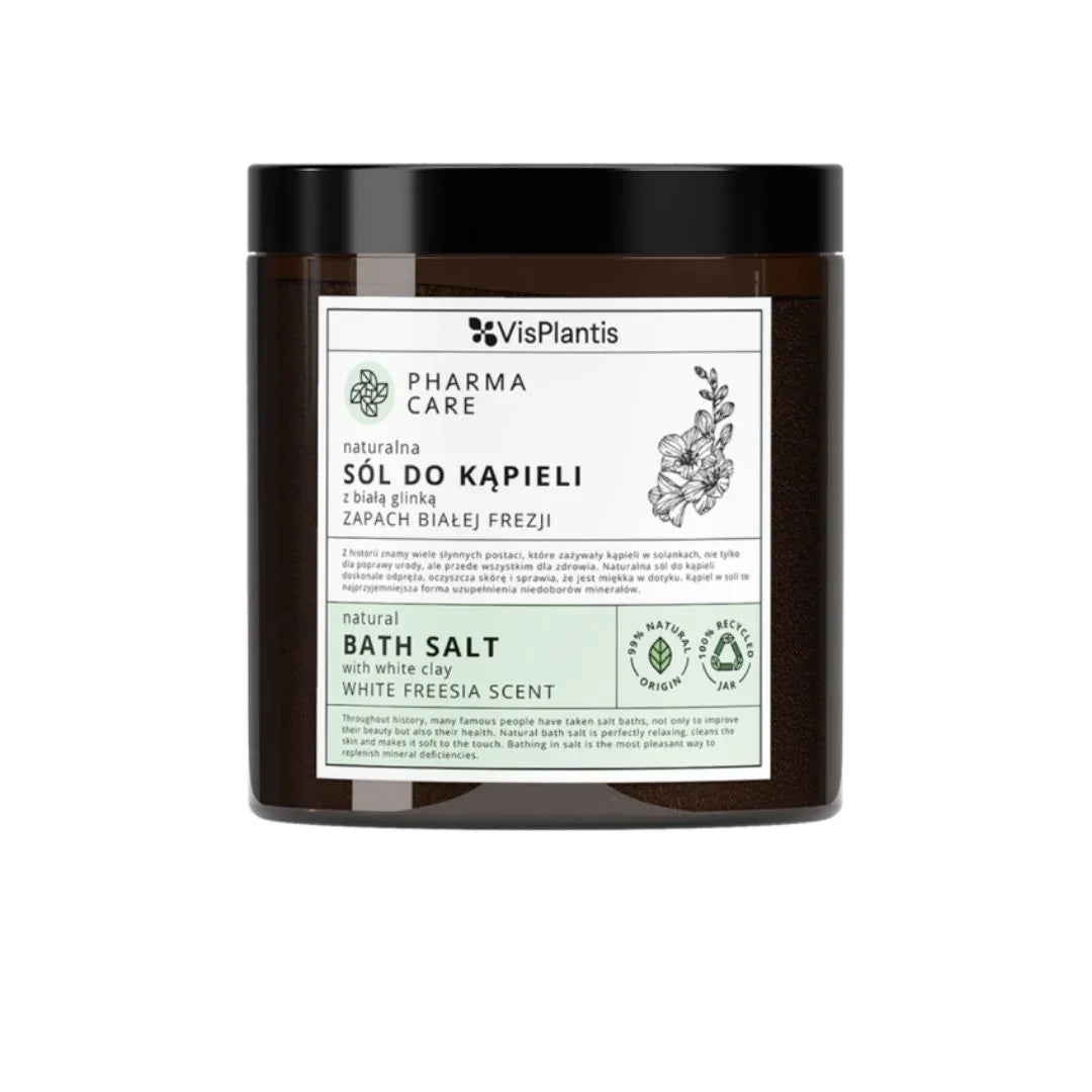 Natural Bath Salt With White Clay White Freesia Scent