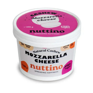 Nuttino natural cashew mozzarella cheese vegan spread, 200g tub, WELAZA UAE
