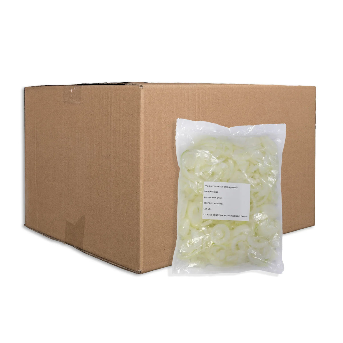 Frozen White Onion Slices - 10x1kg