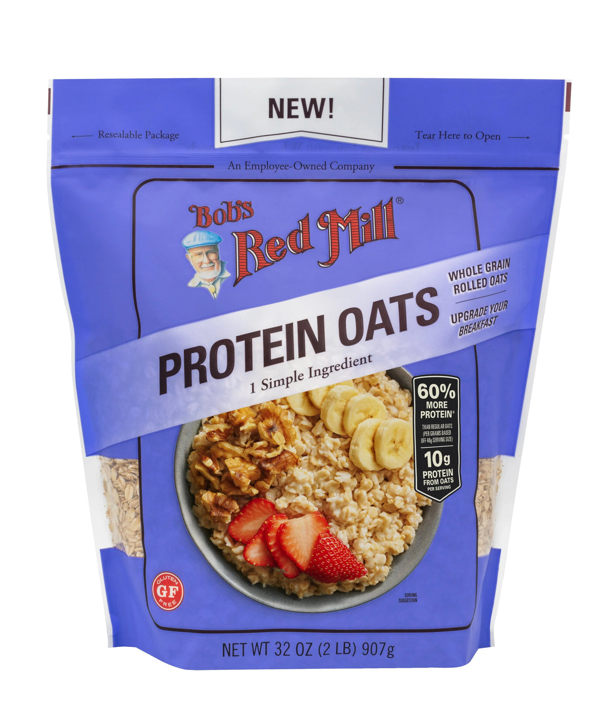 Bob's Red Mill Protein Oats, Whole Grain,Gluten Free 907gm
