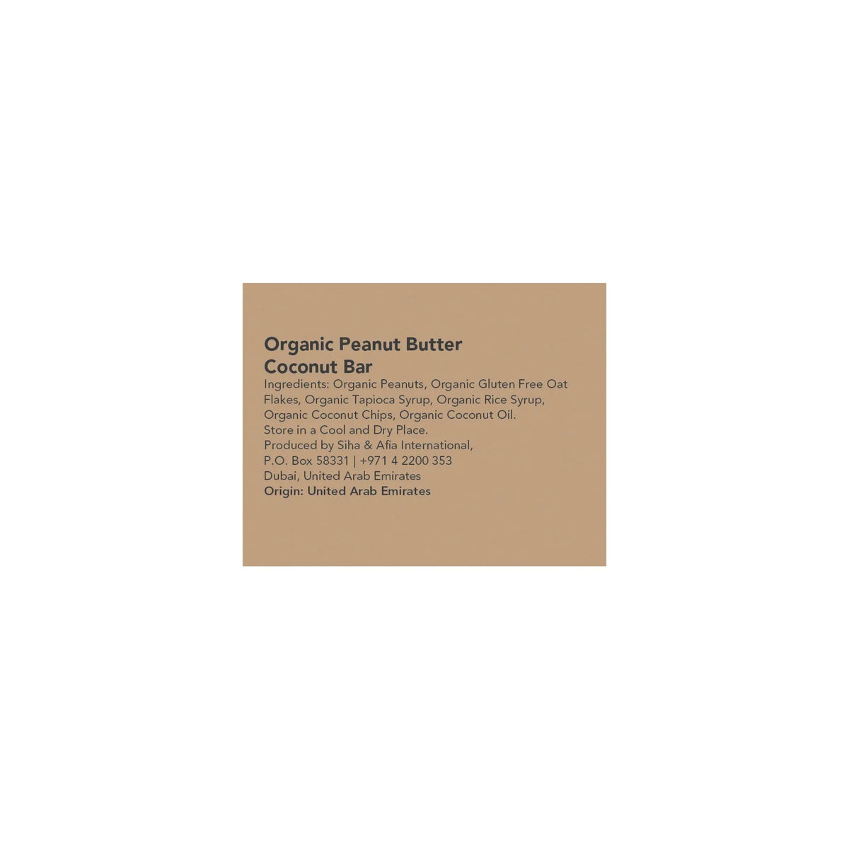 Meadows Organic Peanut Butter Coconut Bar 40g - View 3 | Welaza