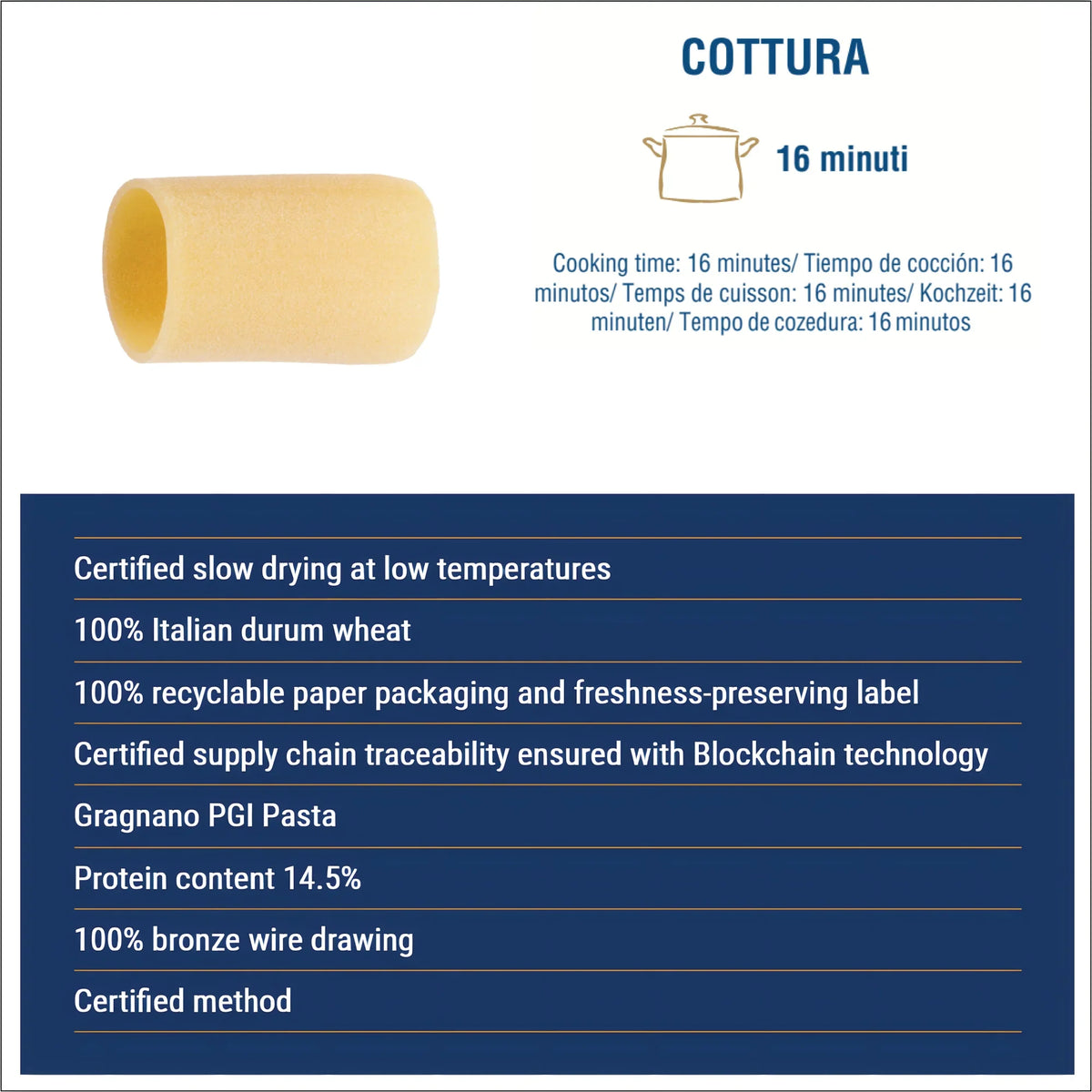 Liguori Le Speciali Paccheri (N°124) Pasta 500g