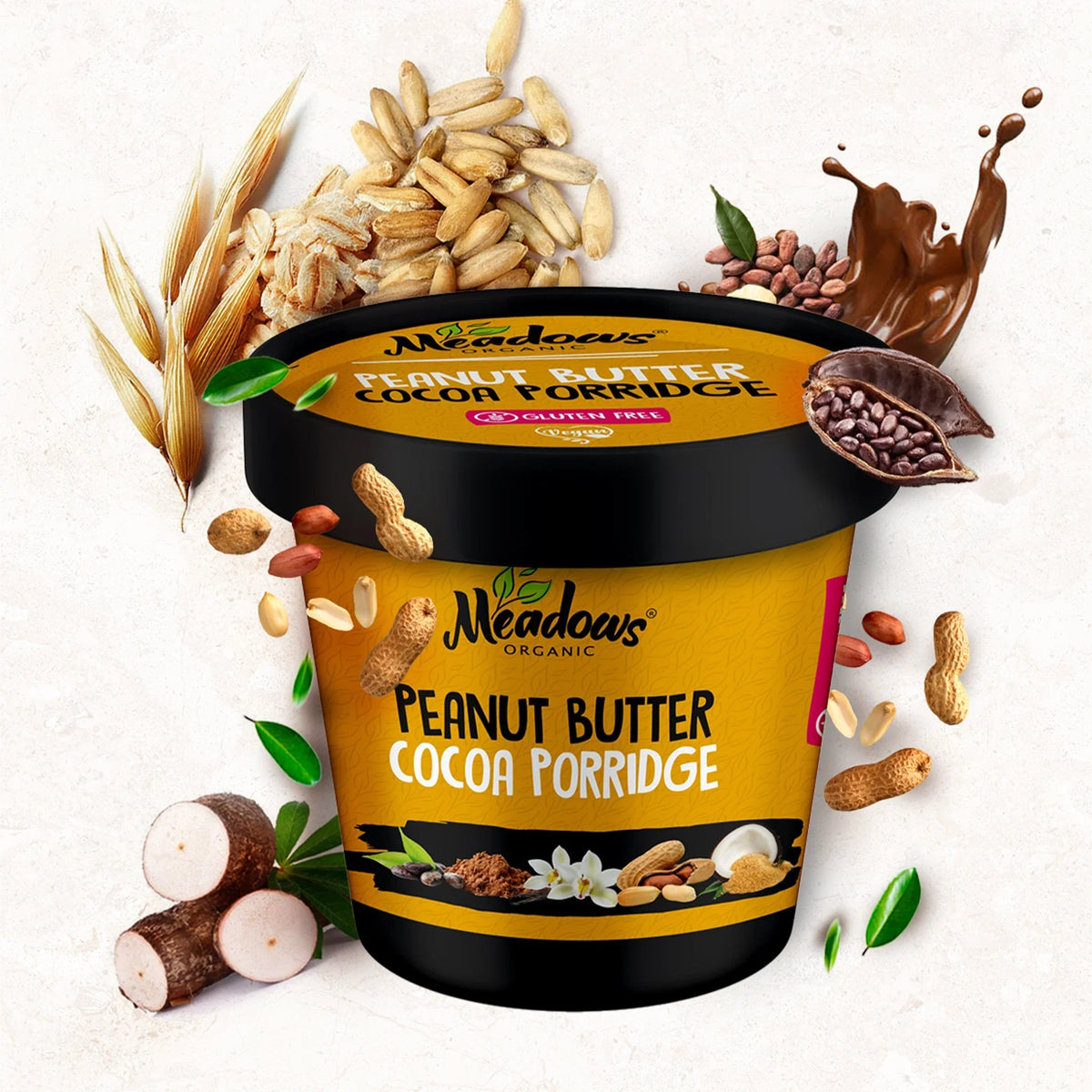 Meadows Organic Peanut Butter Cocoa Porridge