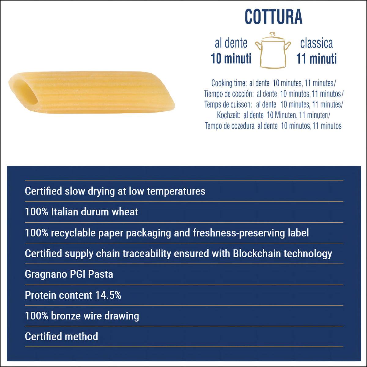 Liguori Penne Rigate I.G.P Pasta 1Kg