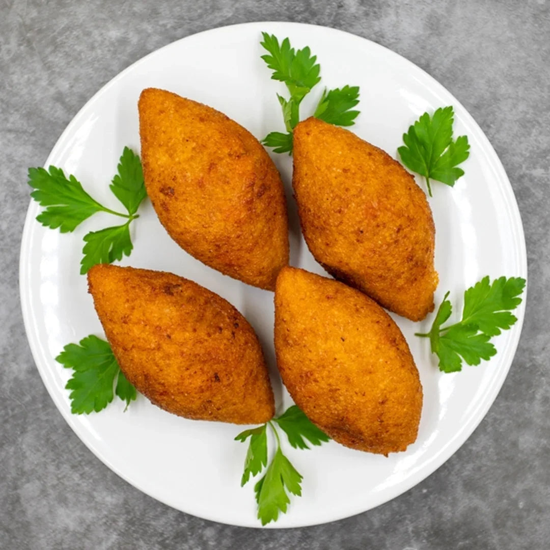 Cooked potato lattice fries served as a crispy side