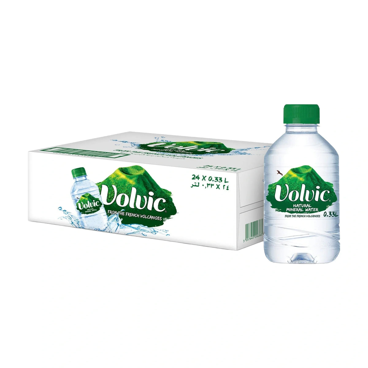 Volvic Natural Mineral Water 24 × 330 ml