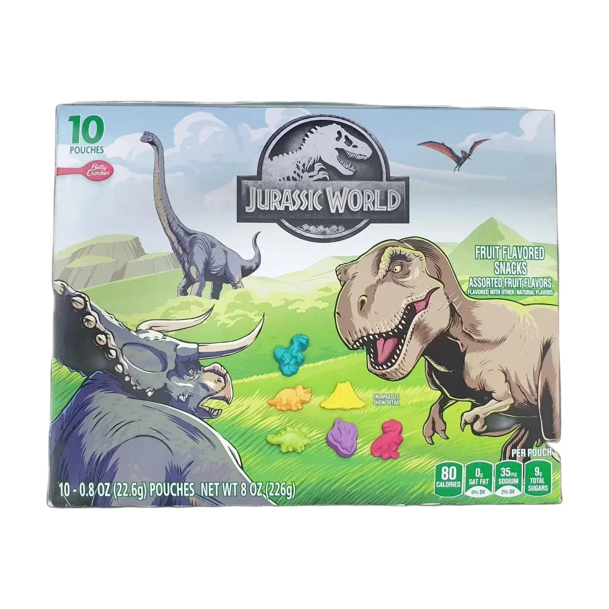 Betty Crocker Jurassic World Fruit Snacks, 10 Pouches
