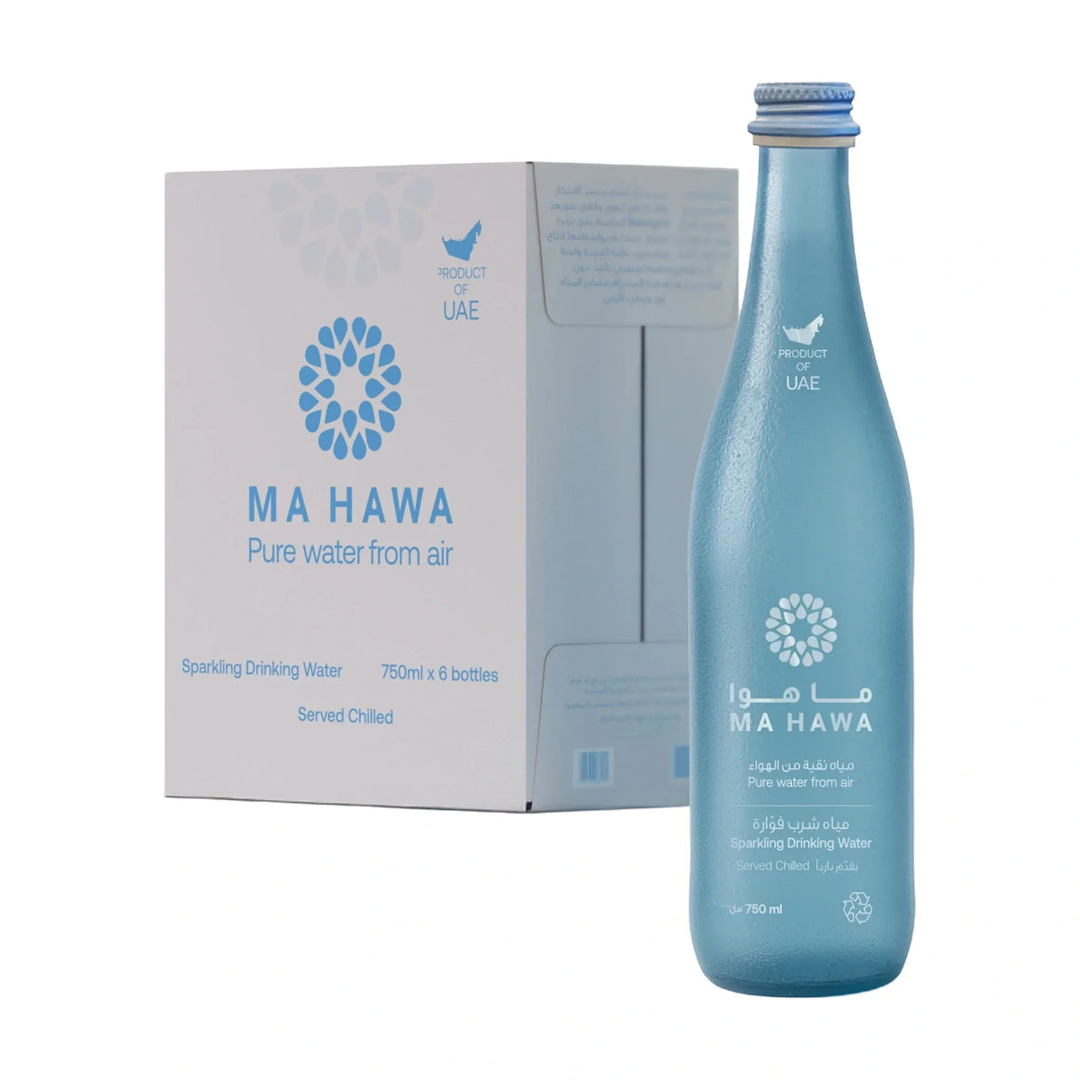 Ma Hawa Sparkling Water, 6 × 750 ml