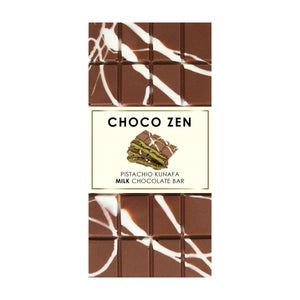 Choco Zen Pistachio Kunafa Milk Dubai Chocolate Bar - 100g