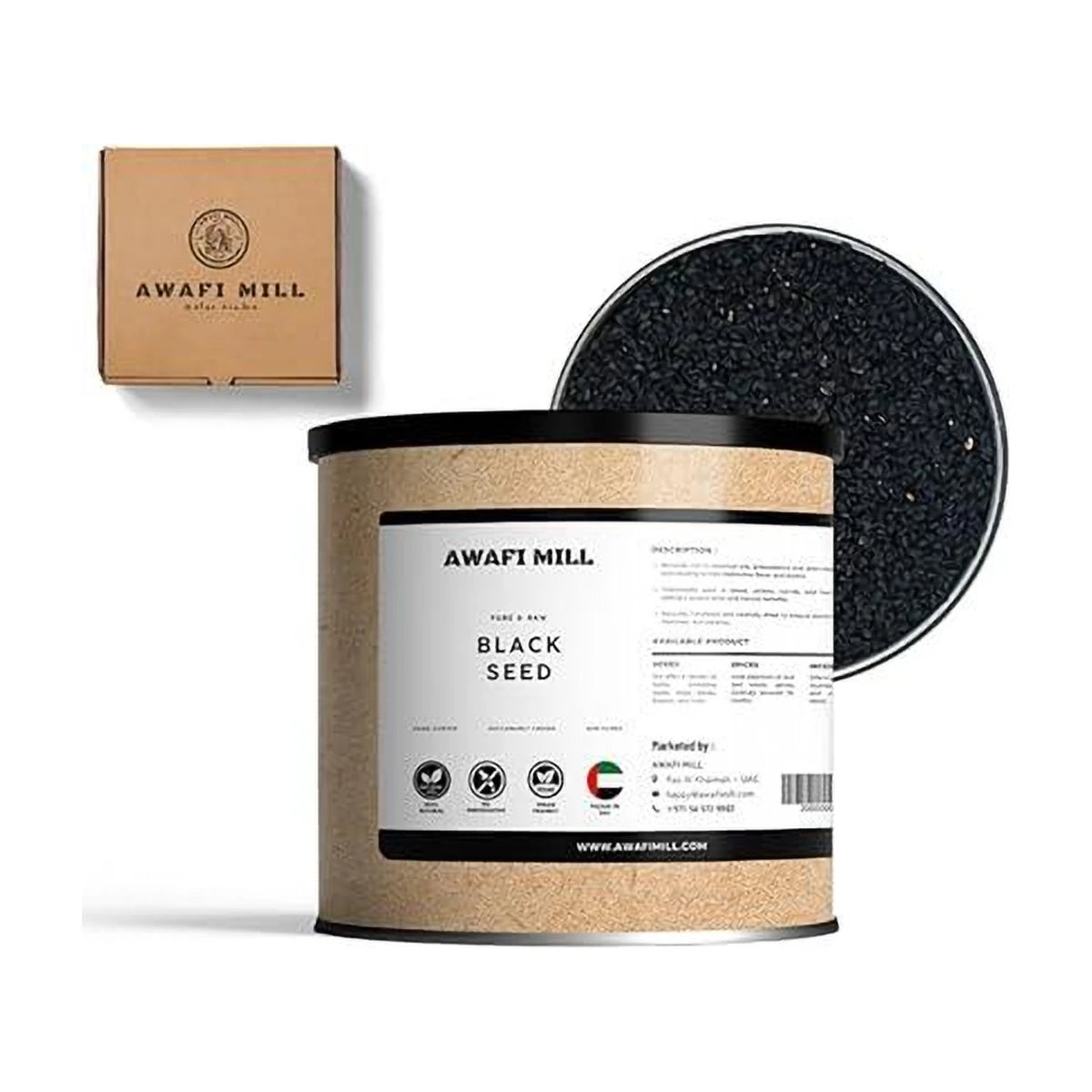 AWAFI MILL Black Seed Nigella Sativa - 100 g | 3.5 Oz | Welaza