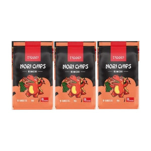 Tidori Kimchi Nori Chips, 3 × 5 g | Welaza