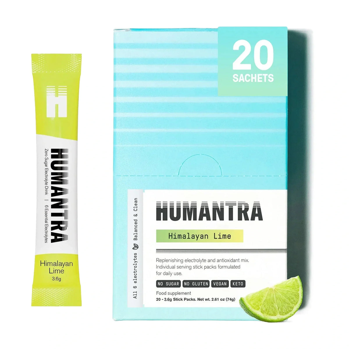 Humantra Himalayan Lime Electrolytes, 20 Servings