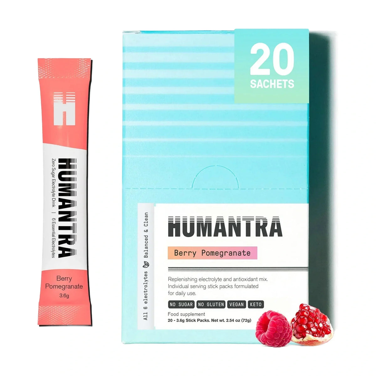 Humantra Berry Pomegranate Electrolytes, 20 Servings
