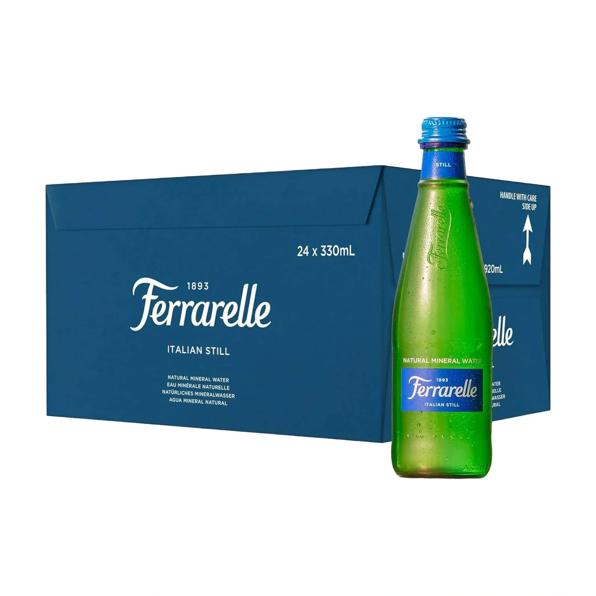 Ferrarelle Italian Still Mineral Water, Glass Cases