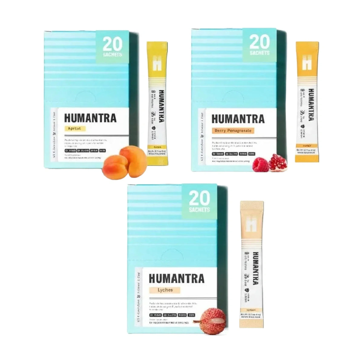 Humantra Three-Flavour Electrolyte Bundle, 60 Servings