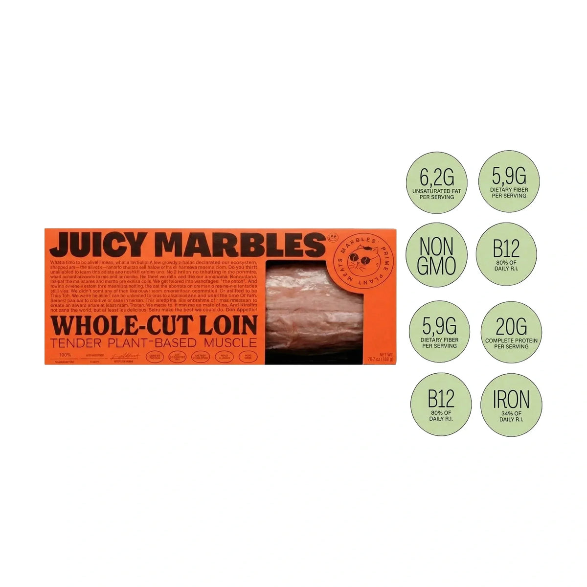 Juicy Marbles Plant-Based Whole-Cut Loin, 756 g