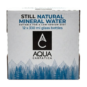 Aqua Carpatica Still Mineral Water, Glass Bottle - 330ml 12x 330ml