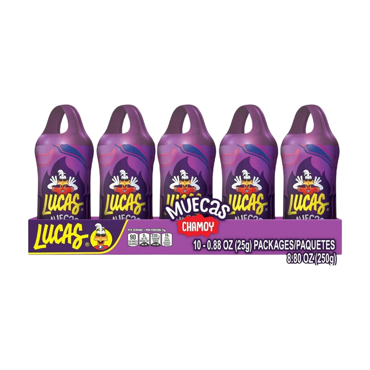 Lucas Muecas Chamoy Lollipops, 10 × 25 g