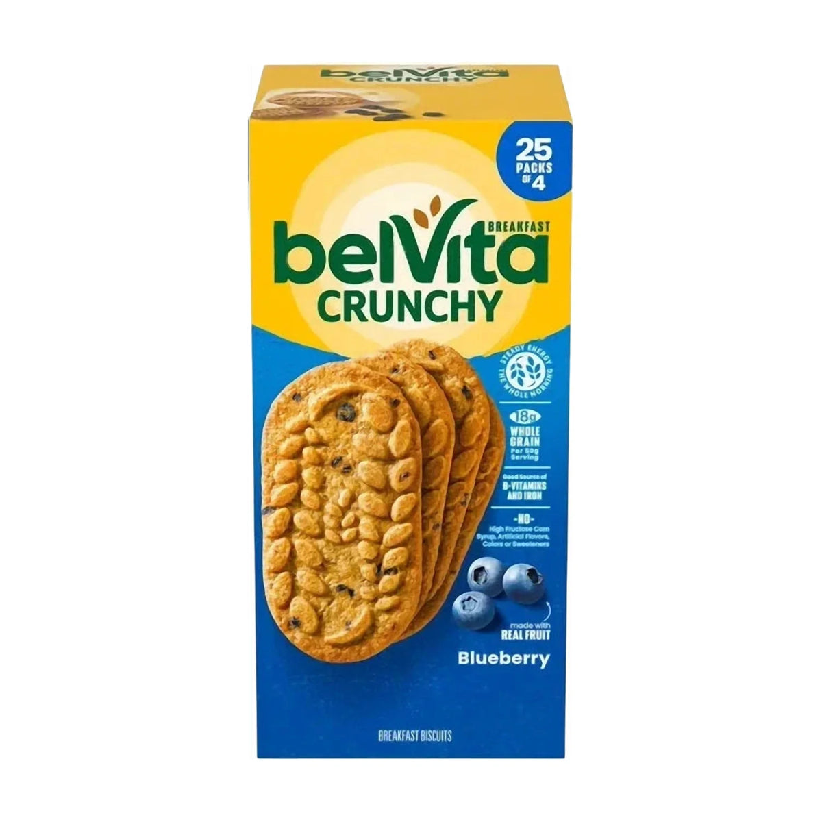 belVita Blueberry Breakfast Biscuits, 25 Packs