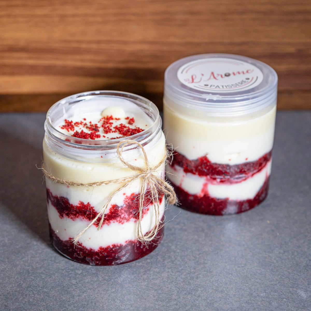 Red Velvet White Chocolate Jar Dream Cake