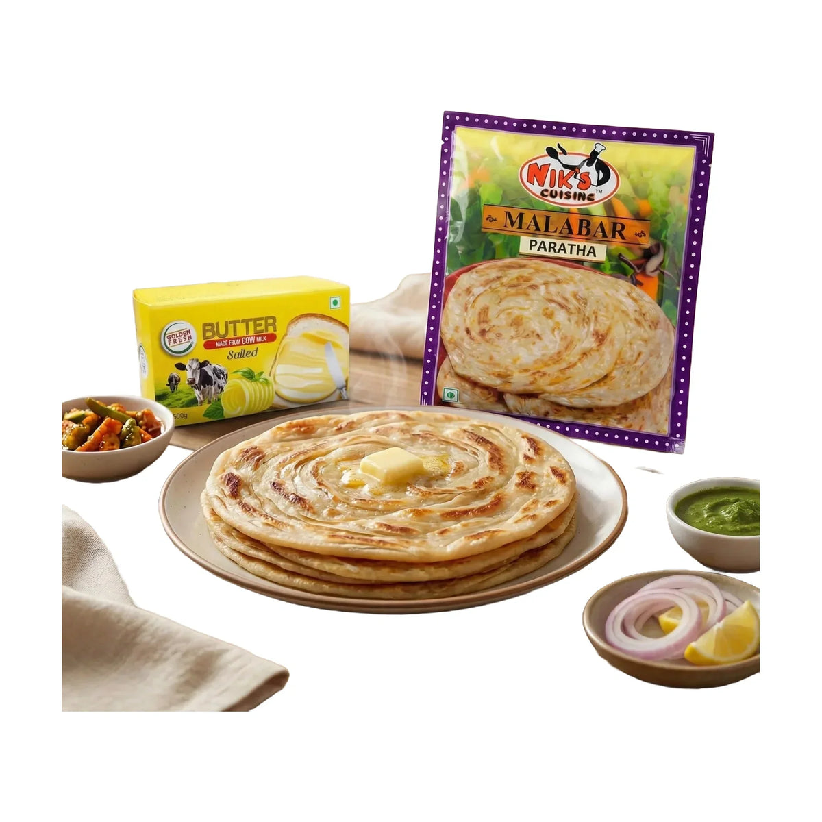 Niks Malabar Paratha 400 g, 6 Pieces