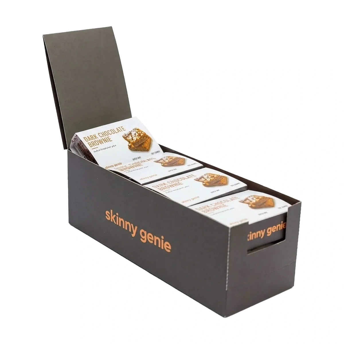 Skinny Genie Dark Chocolate Brownies, Box of 12
