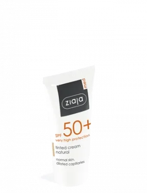 SPF 50+ Tinted Cream Natural Cream Normal Skin Dilated Capillaries