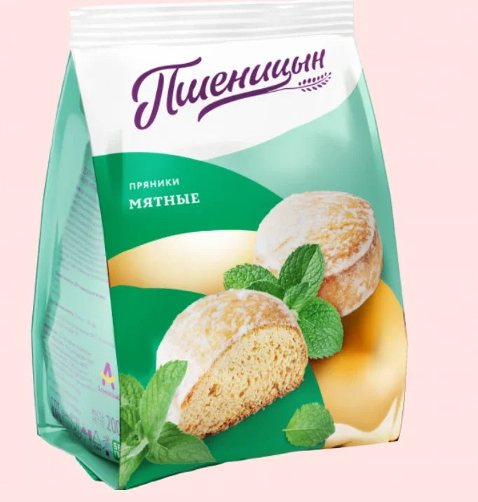 Pshenitsyn Gingerbread Mint Cookies 200g