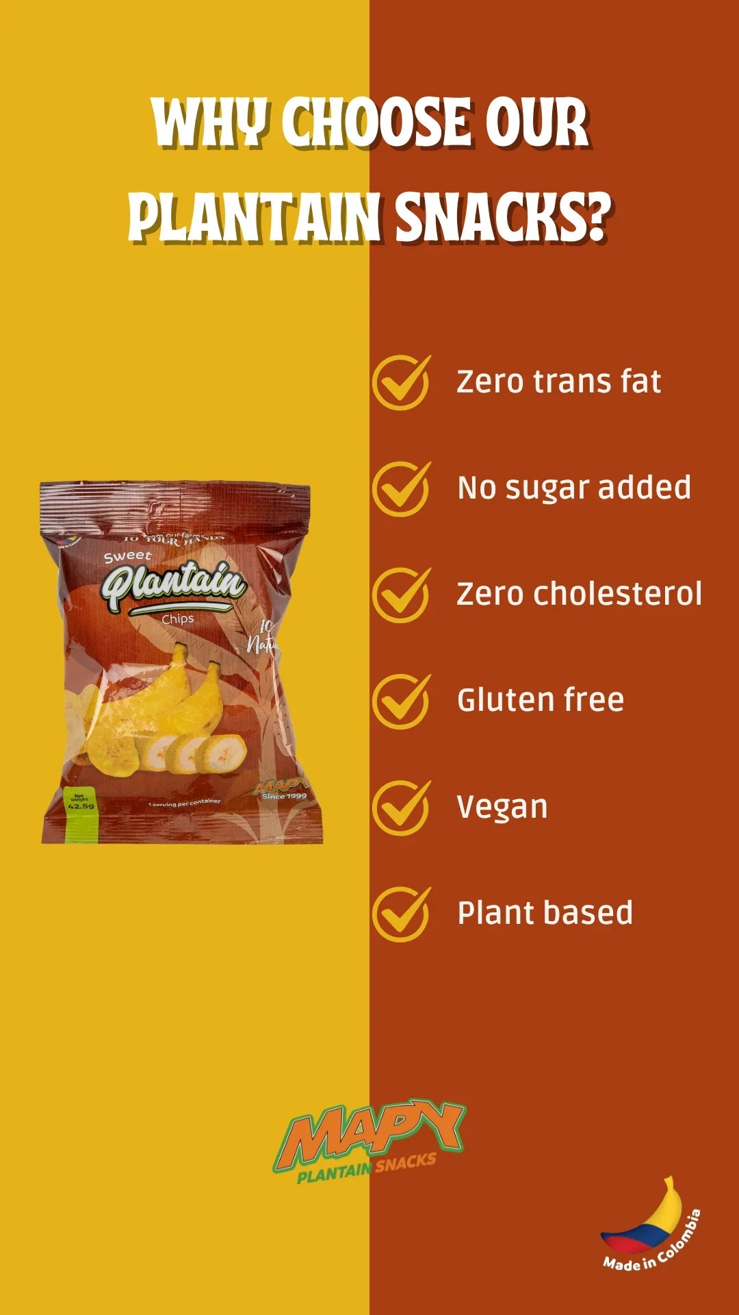 Mapy Sweet Plantain Chips 42.5g