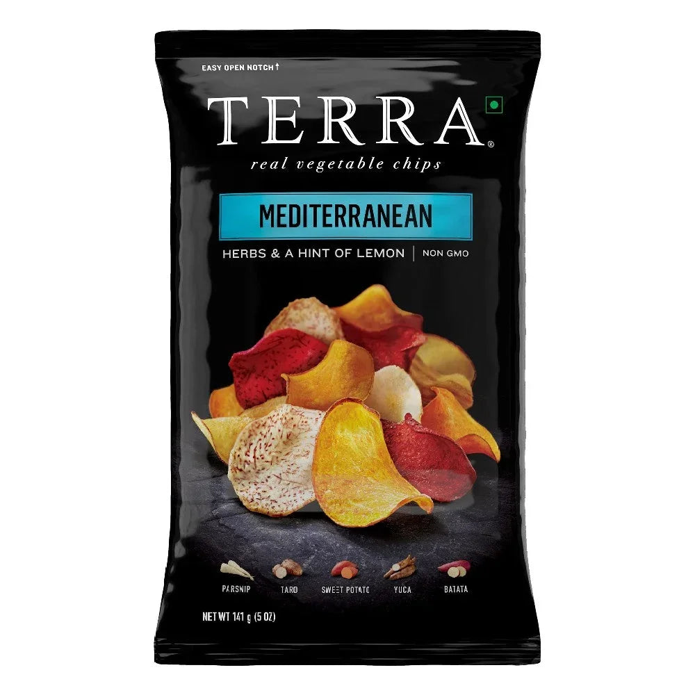 Terra Mediterranean Chips 141g, Gluten Free and NON GMO