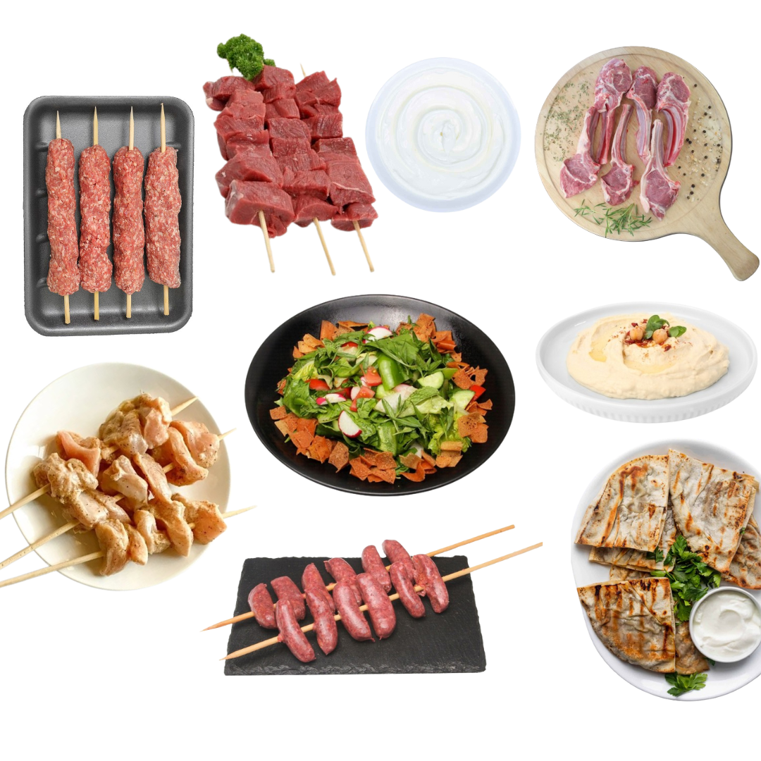 BBQ Grill Box – Lamb, Chicken & Arais | 6 Servings