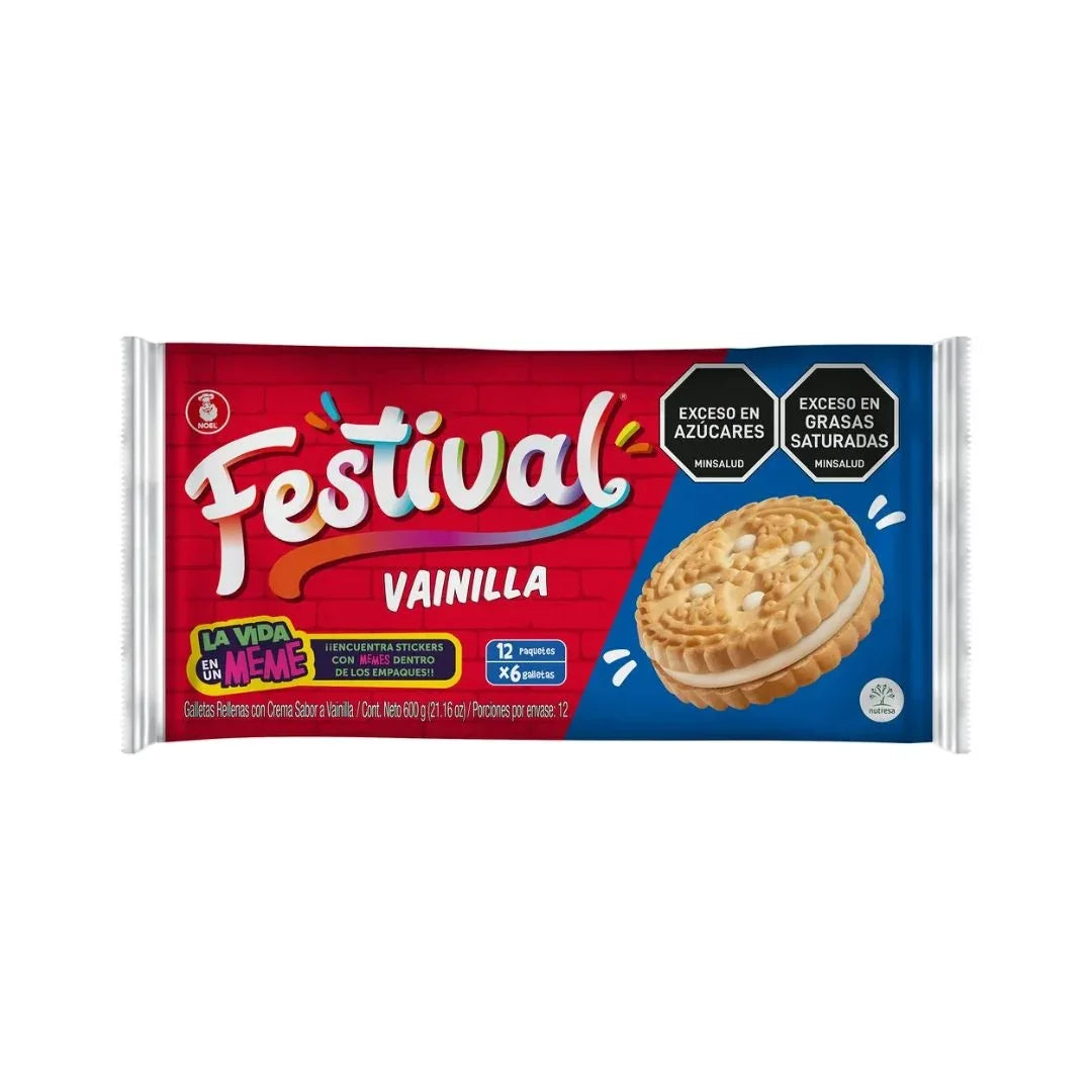 Noel Festival Vanilla Cookie 50g - 12Pc
