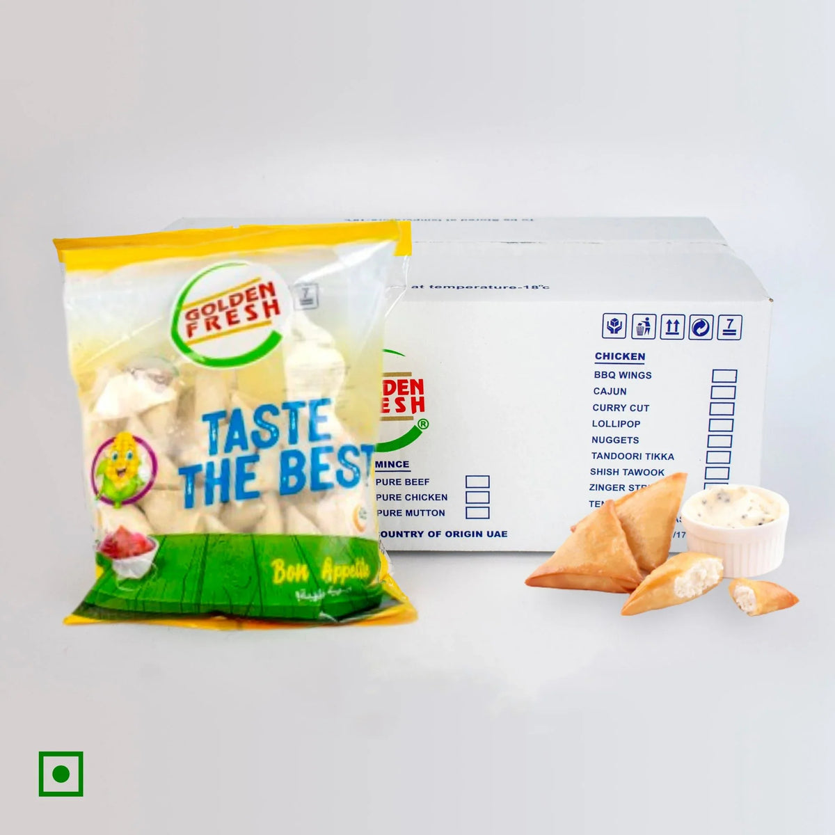 Vegetable Samosas, Assorted Pack Sizes - 240 gm 24×240 gm