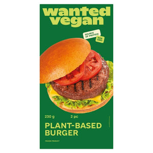 Wanted Vegan plant-based burger package with lettuce, tomato, and cheese, 230g, WELAZA UAE