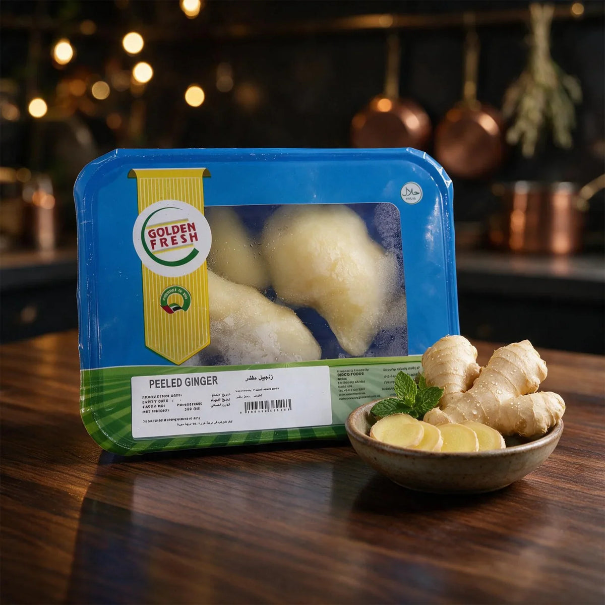 Frozen Peeled Ginger 250g