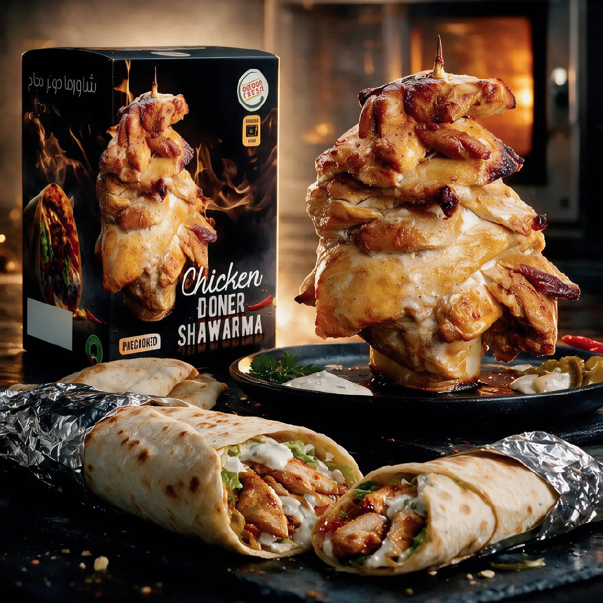 Chicken Doner Shawarma (Precooked) 500g