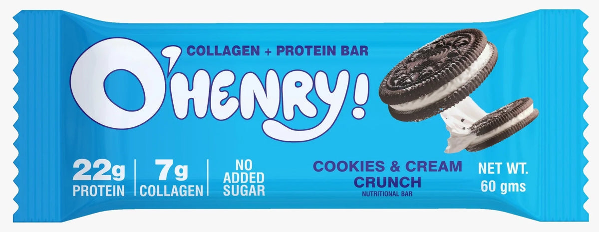 O'Henry Collagen Protein Bar Cookies & Cream Crunch 60g