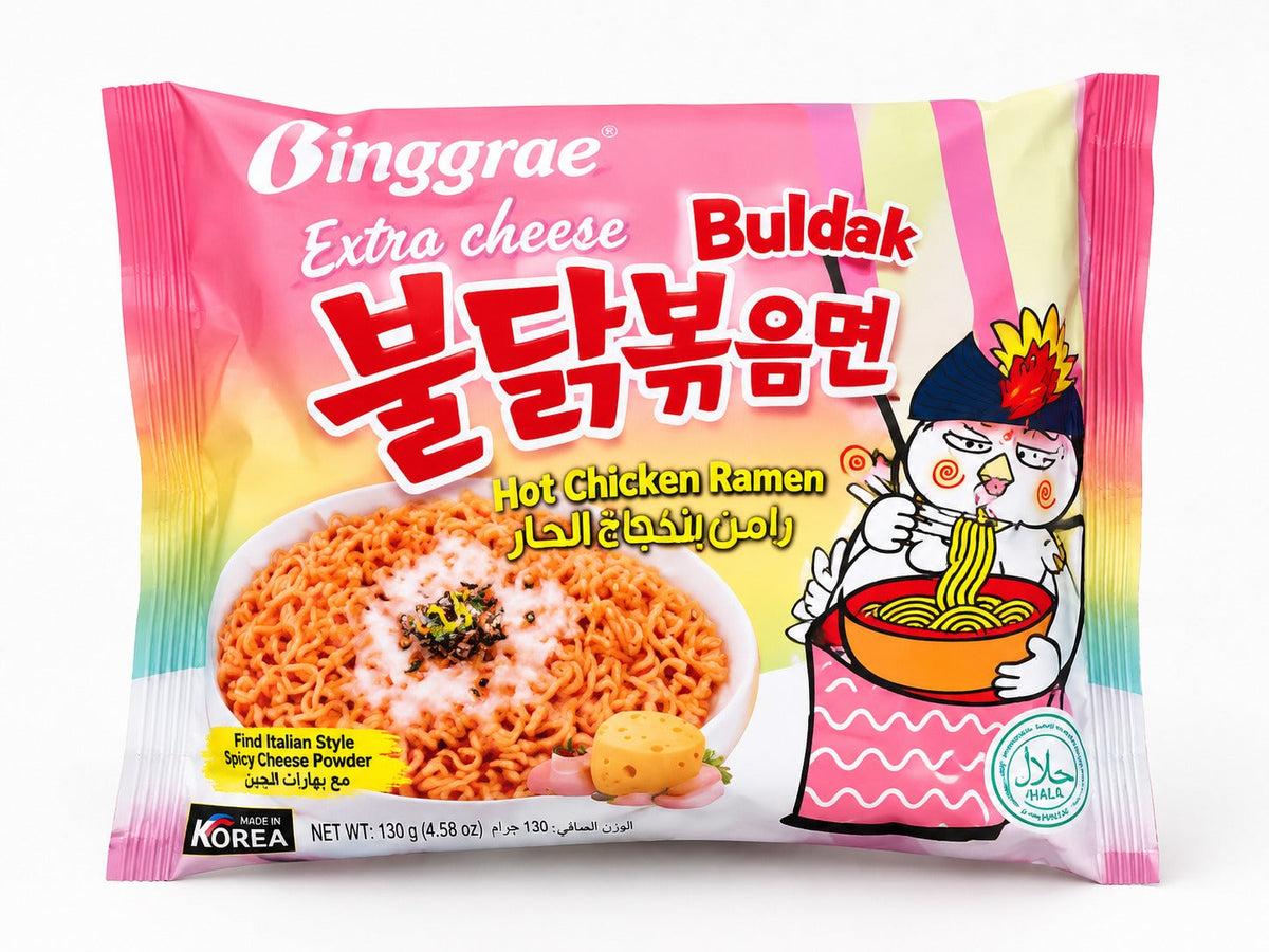 Bingmone Buldak Zaattar Cheese Hot Chicken Ramen 5 Packs 142g - Standard - View 2 | Welaza