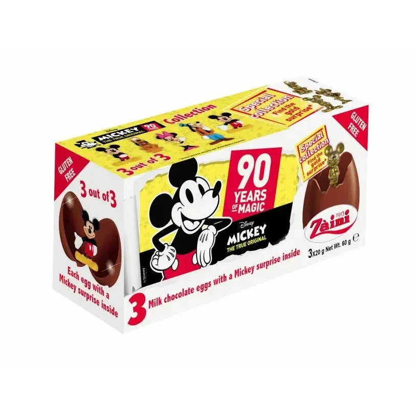 Zaini Mickey Mouse (Tripack Chocolate Eggs)