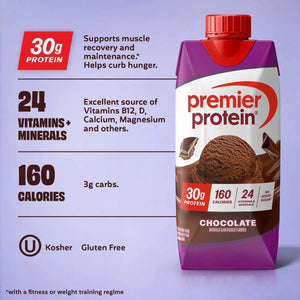 Premier Protein 30g High Protein Shake, Chocolate 325ml - 14 Pack